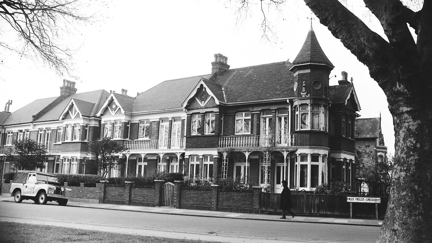 Brockley Conservation Area showing well-preserved Victorian terraced houses